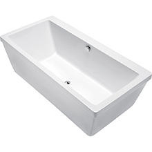 Acrylic floor standing bathtub