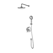 Single handle in wall shower combination