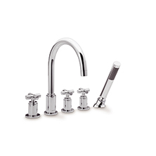 5-pc widespread bath & shower faucet